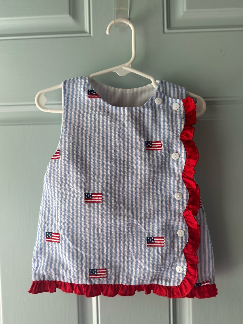 18m Patriotic Wrap Dress w/ bloomers